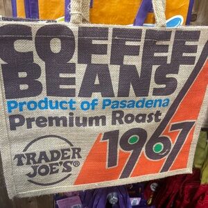 Trader Joe's Coffee Beans Tote Bag